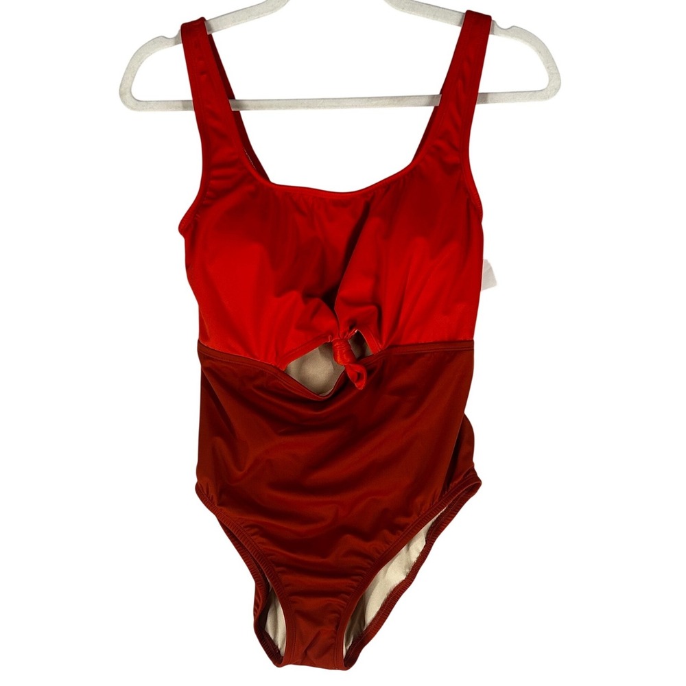 Beach Betty One Piece Swimsuit Keyhole Midriff And Back Padded Cups Size S NWT